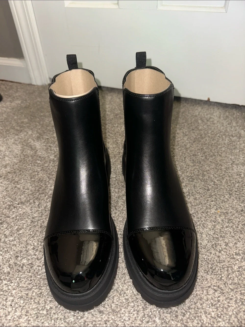 Marc Fischer Pietror Black Chunky Chelsea Boot NIB Size 9.5